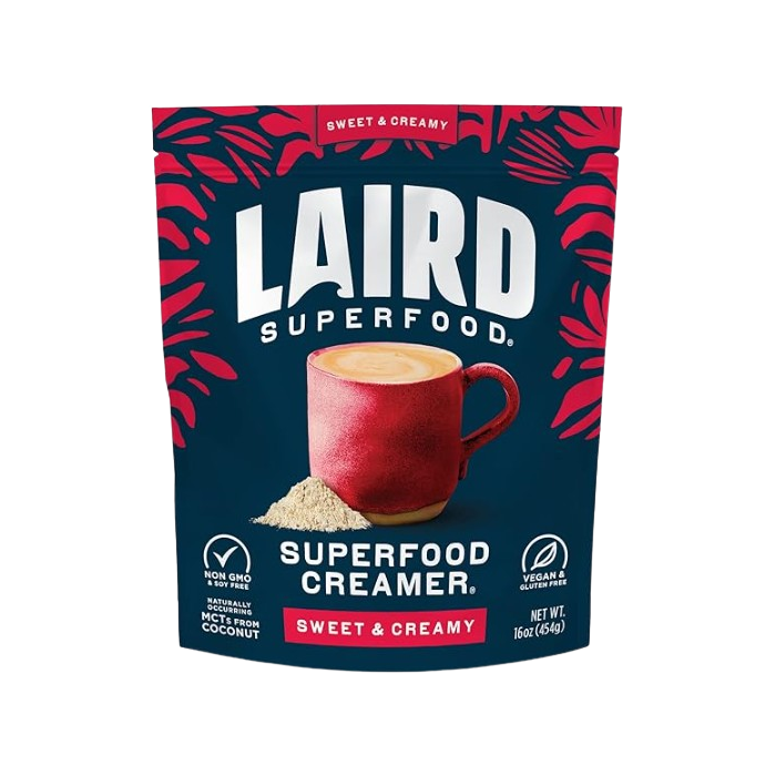  Package of Laird Superfood Non-dairy creamer in sweet & creamy flavor. 