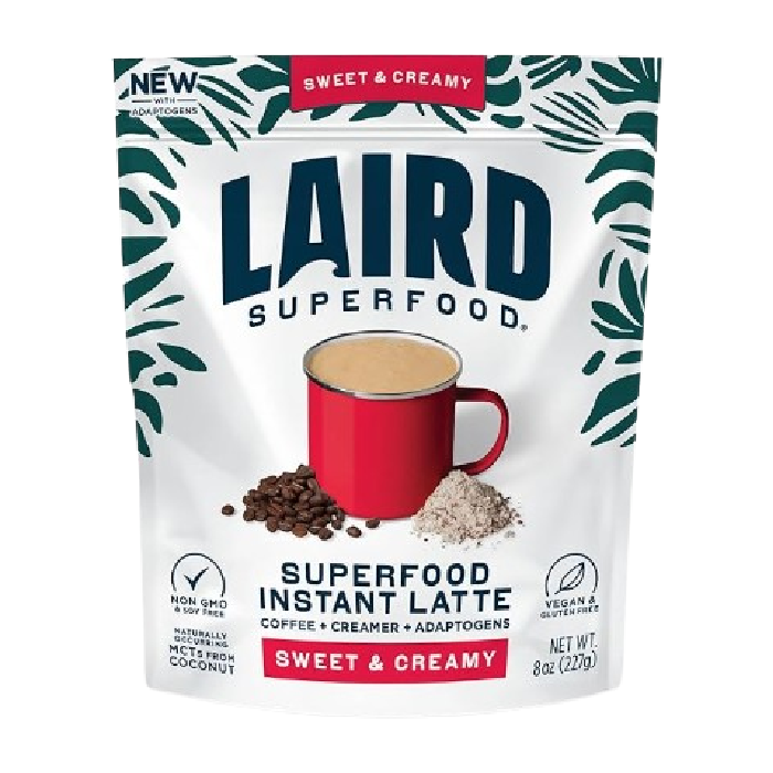 stock image of laird instant latte package