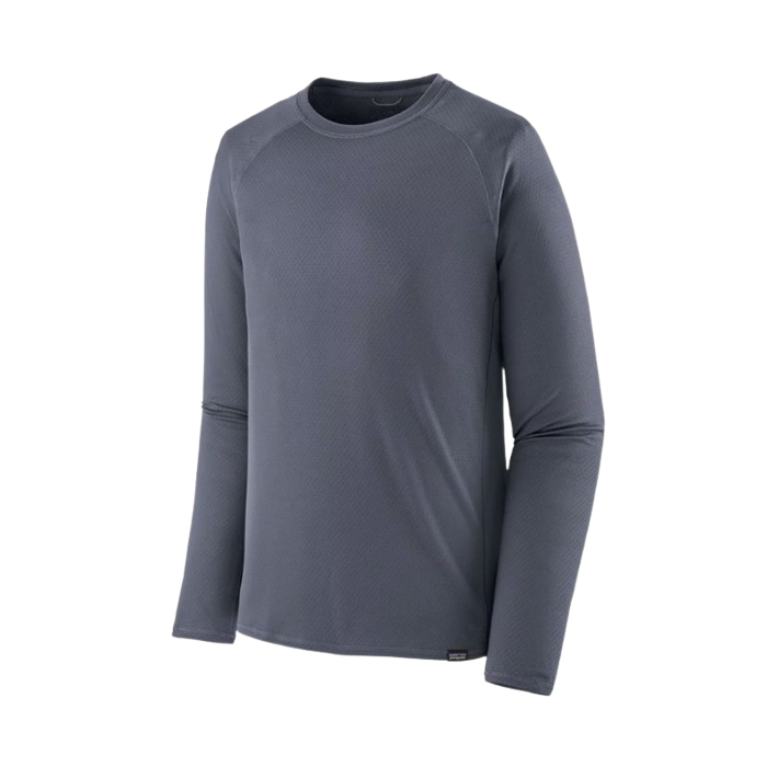 patagonia midweight capilene base layer stock image in gray