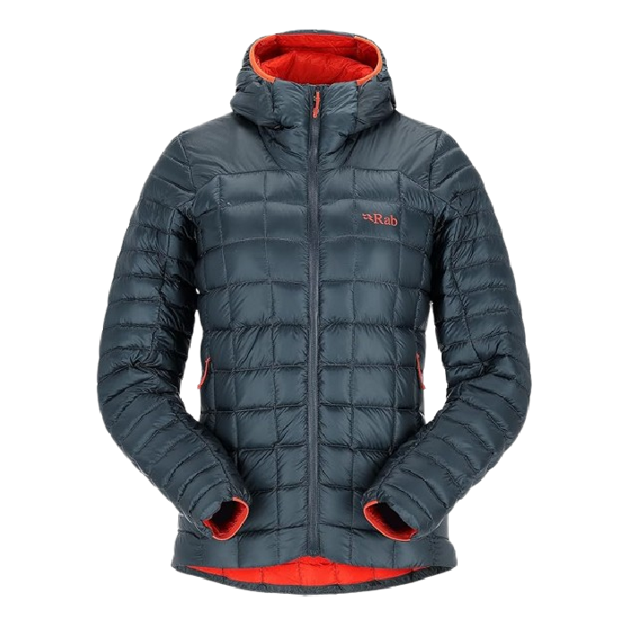 Rab women's mythic down light alpine jacket stock image