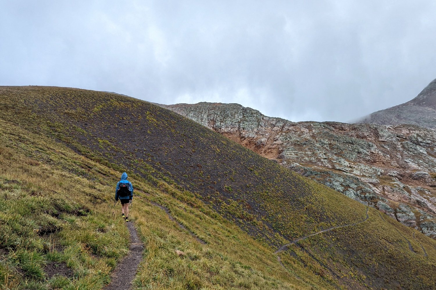 backpacker on the colorado trail