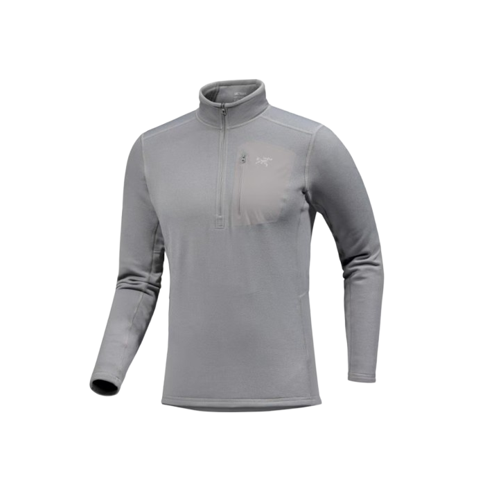 arc'teryx rho heavyweight base layer stock image in gray