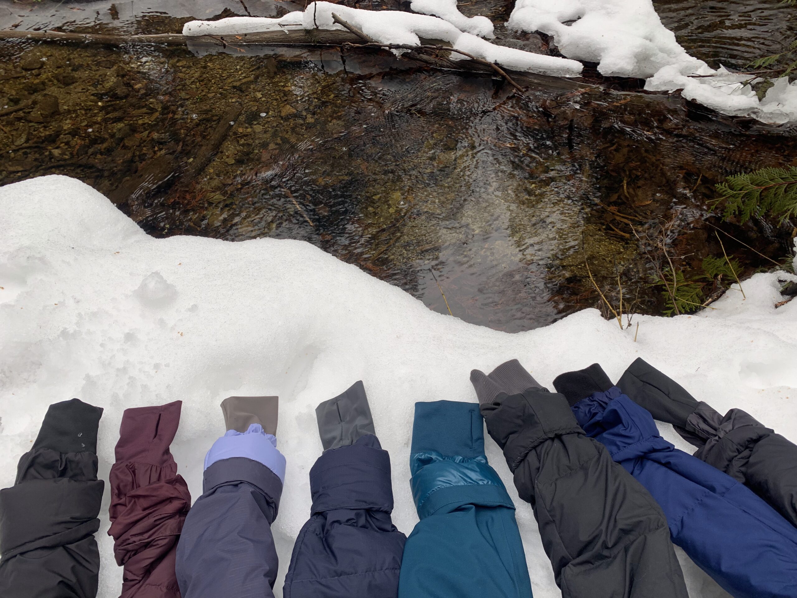 all the wrist gaiters on women's winter jackets