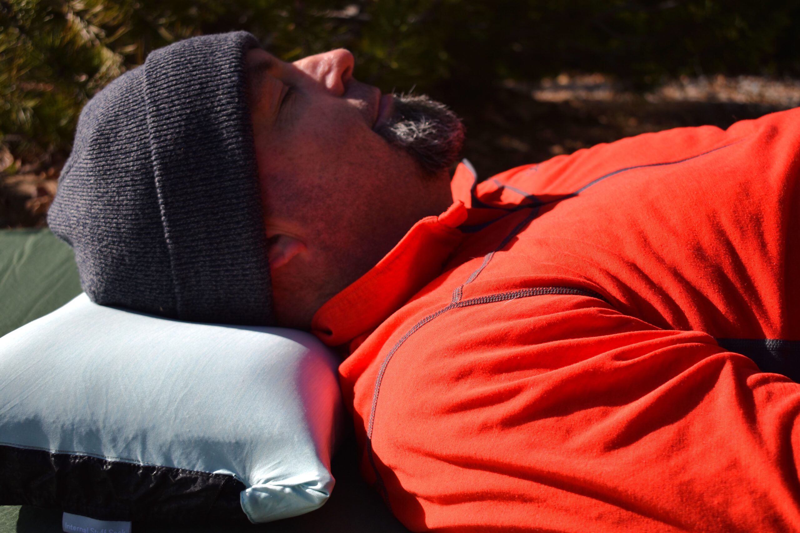 The author resting on the NEMO Fillo with a contented look on his face