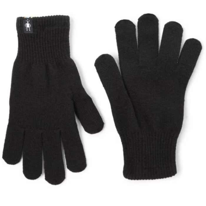 smartwool liner glove stock image in black