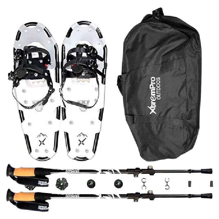 xtrempro outdoors snowshoes stock image