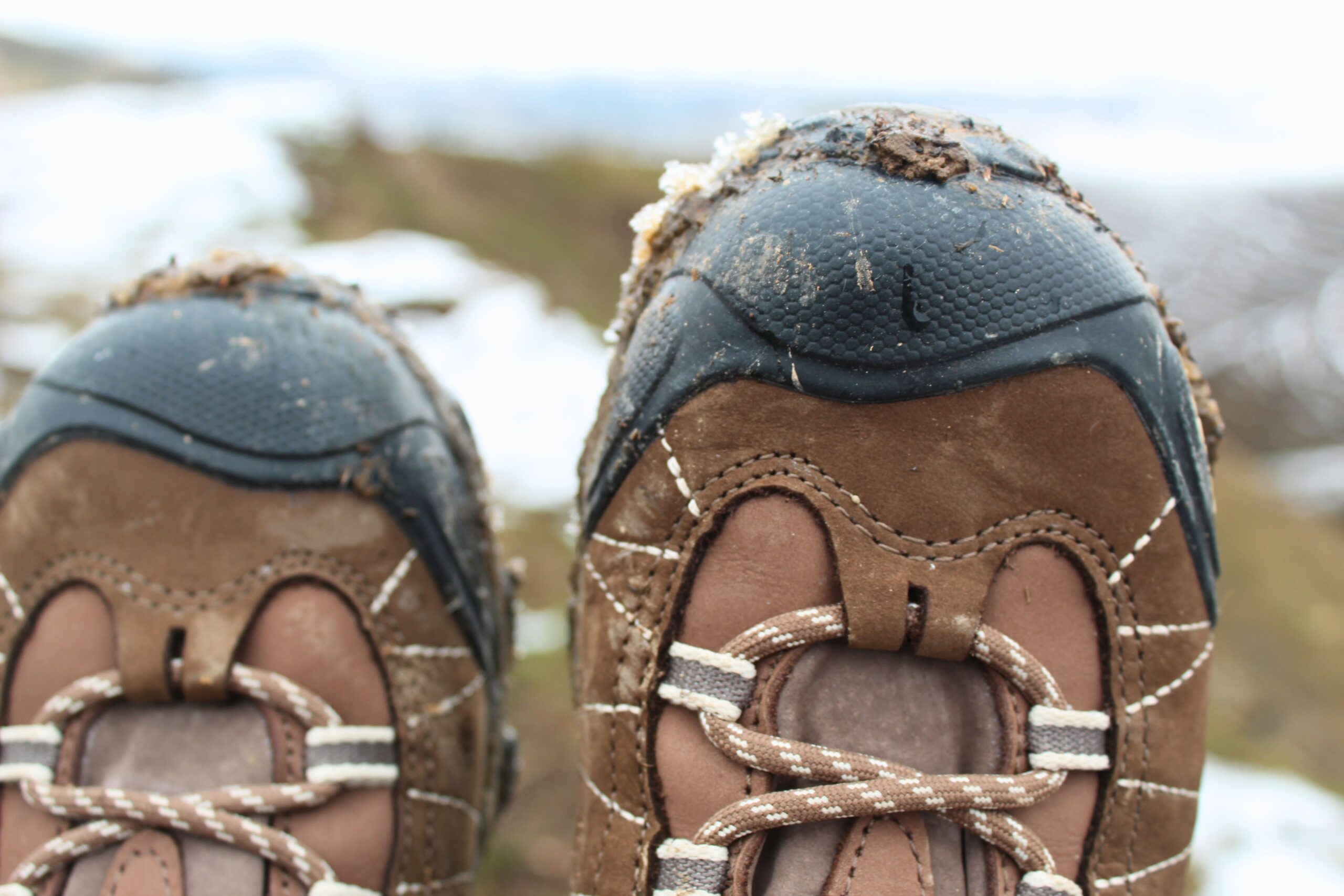 Close up of the Women’s Oboz Bridger WP toe box