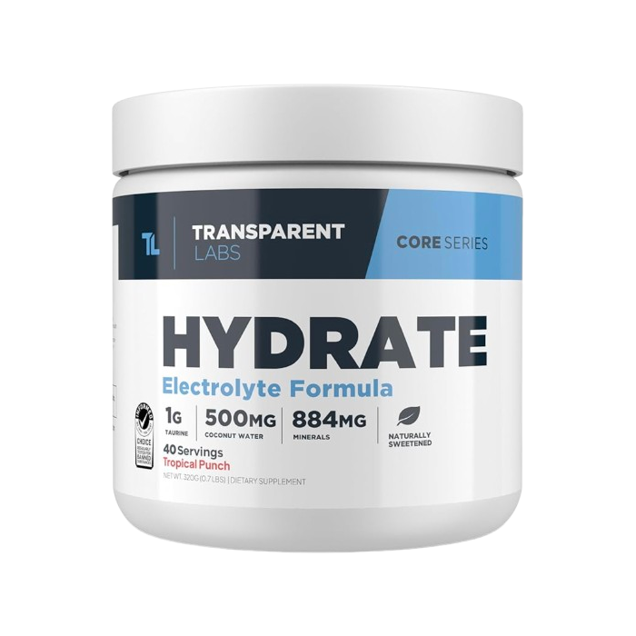 Transparent Labs Hydrate Stock Image